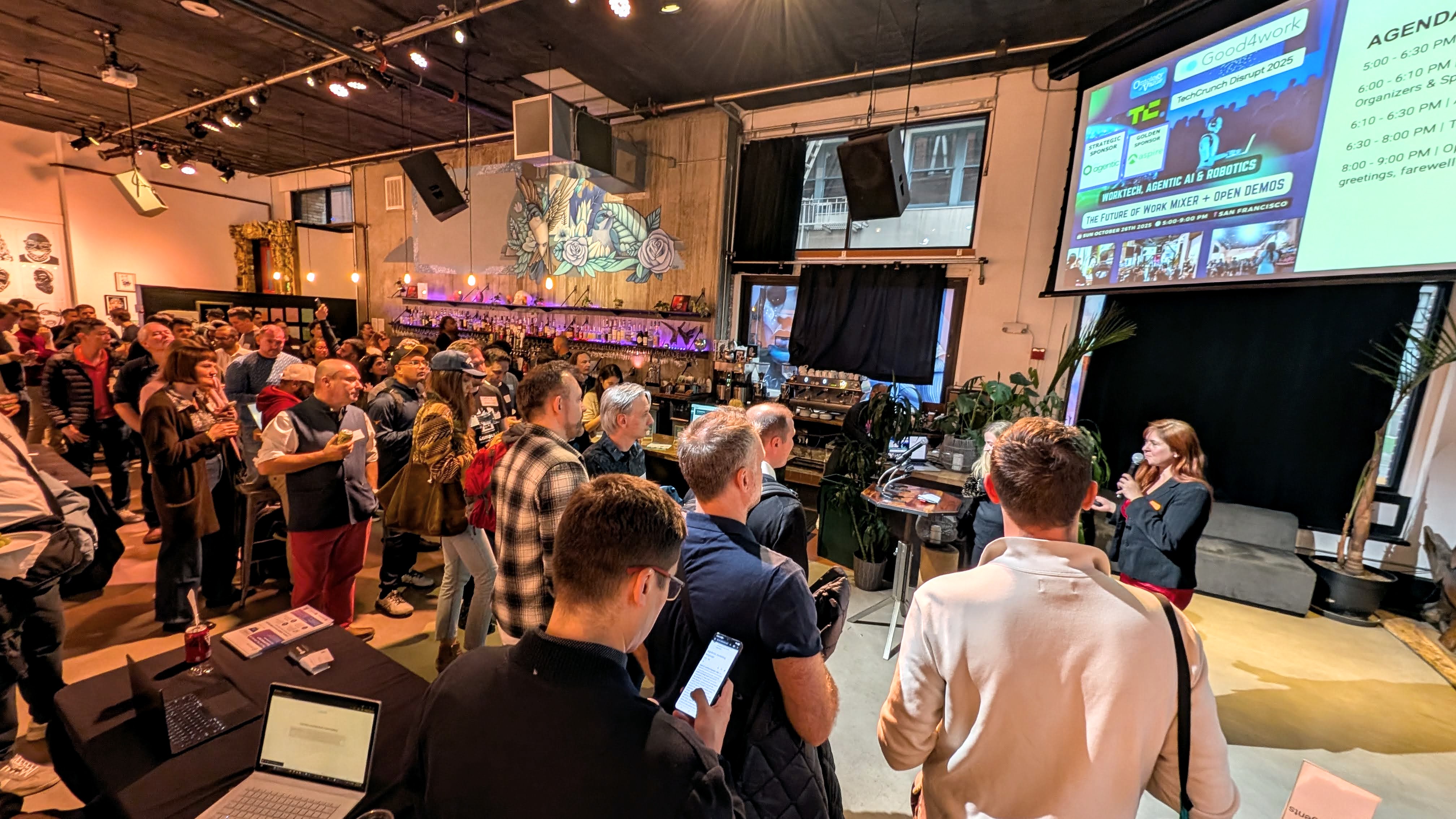 A photo from an AWS or EF event in San Francisco.